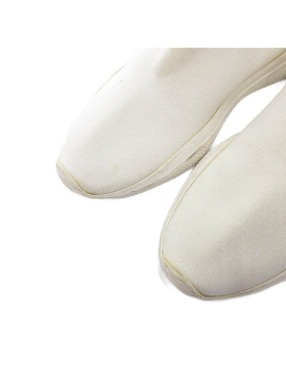 Prada Socks Sneakers Shoes High Cut Logo 36.5 White - Picture 3 of 9